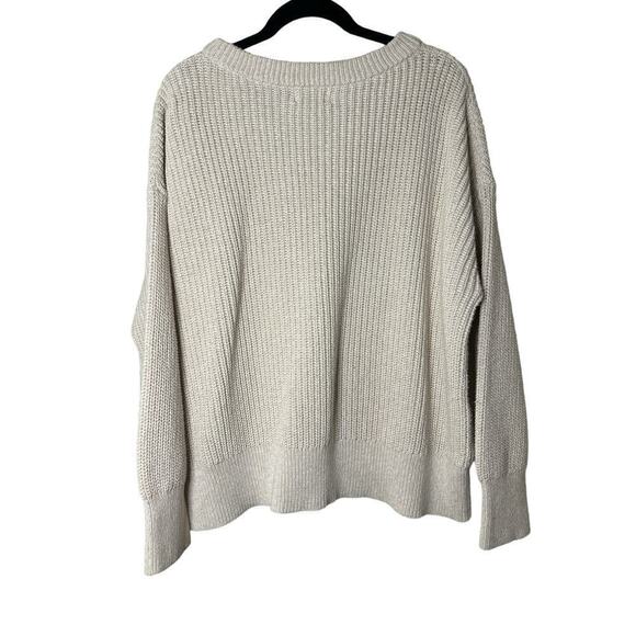 Universal Thread Women's Long Sleeve Knitted Soft Pullover Sweater Size 1X Cream - Picture 6 of 8